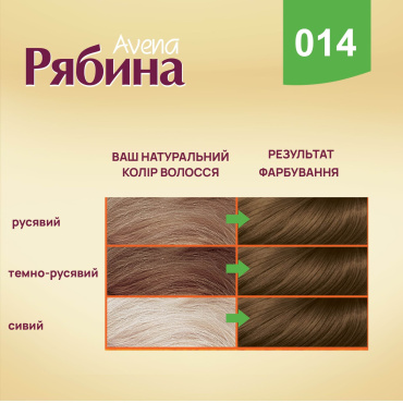 Крем-краска для волос Рябина Avena 014 Русый 135 мл фото 6