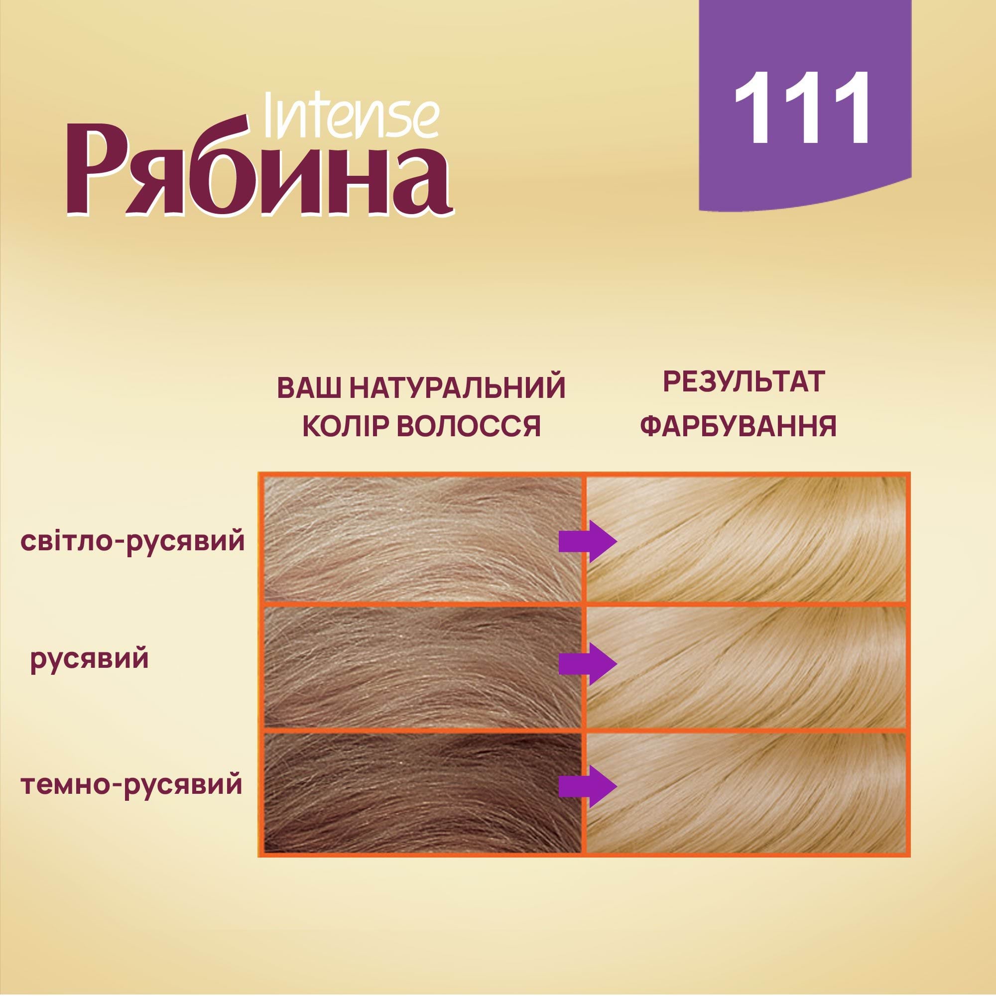 Крем-фарба для волосся Рябина Intense Мокрий пісок, 133 мл