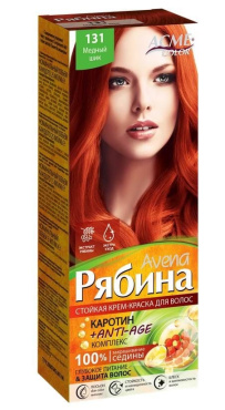 Крем-фарба для волосся Рябина Avena 131 Мідний шик ,135 мл