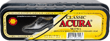 Acura Губка для шкіряного взуття на силіконовій основі Класик чорна, 1шт