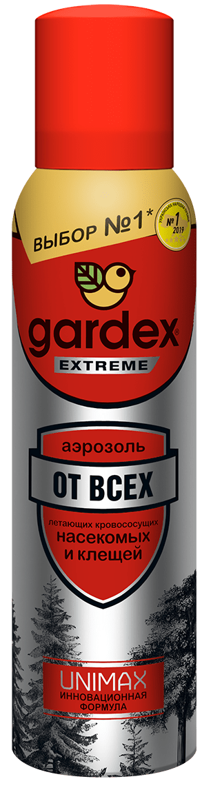 Аэрозоль Gardex Extreme от всех летающих кровососущих насекомых и клещей, 125 мл