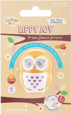 Бальзам для губ Lippy JOY CURIOUS OWL, персик