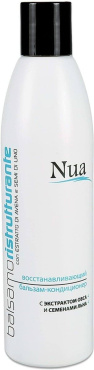 Бальзам-кондиціонер відновлюючий Nua з екстрактом вівса і насіння льону 250 мл