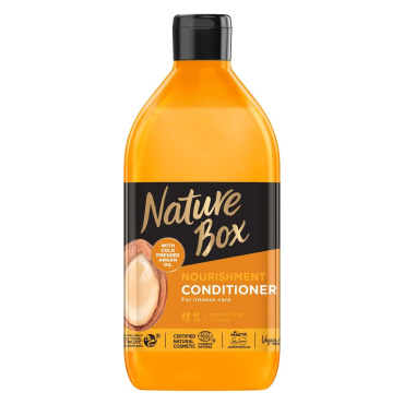 Бальзам Nature Box для живлення та інтенсивного догляду за волоссям з аргановою олією холодного віджиму 385 мл