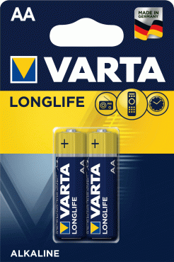 Батарейка VARTA LONGLIFE AA BLI 2 ALKALINE