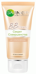 BB крем GARNIER Skin Naturals "Секрет совершенства", оттенок светло-бежевый уход для нормальной кожи, 50 мл