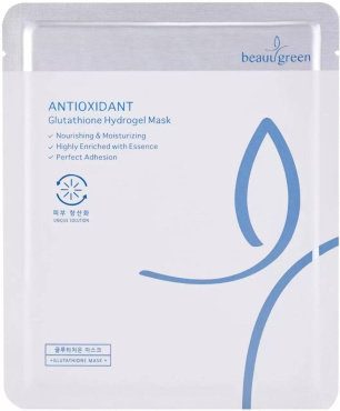 Маска гидрогелевая для лица BeauuGreen Antioxidant Glutathione Hydrogel Mask с глутатионом 30 мл