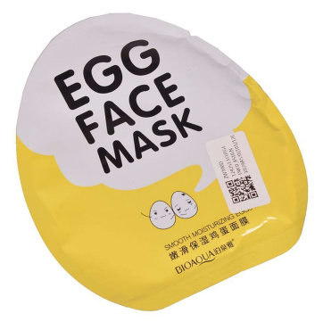Маска для обличчя BIOAQUA тканинна з екстрактом яєчного жовтка, 30 г