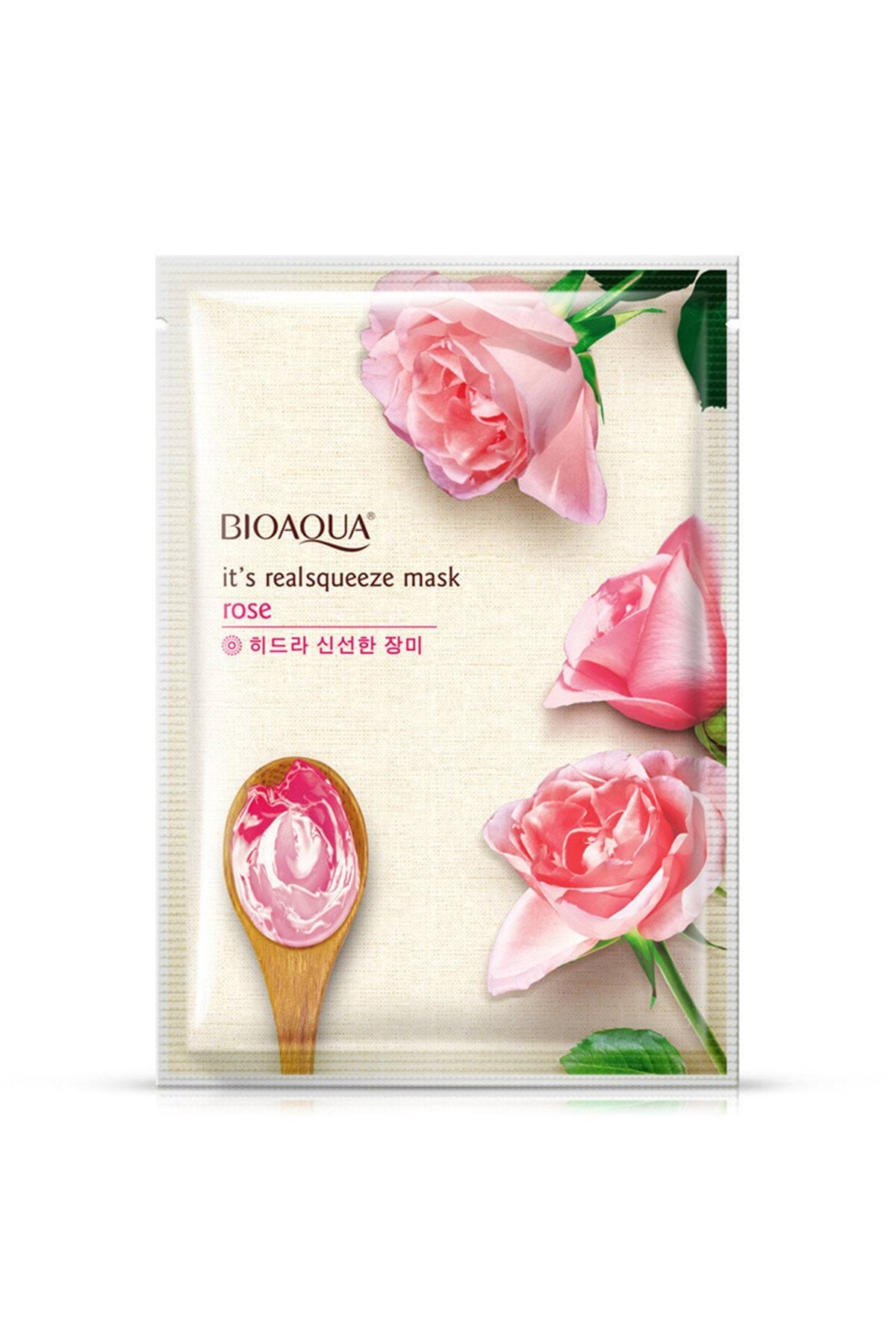 BIOAQUA маска для обличчя тканинна з екстрактом троянди для очищення шкіри, 1шт
