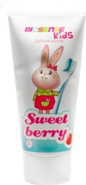 Biosense kids зубная паста для детей от 3 лет Sweet berry, 50мл