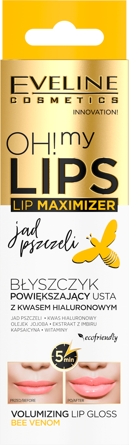 Блеск для увеличения объема губ "ПЧЕЛИНЫЙ ЯД" серии OH! MY LIPS – LIP MAXIMIZER № 01, 4.5 мл