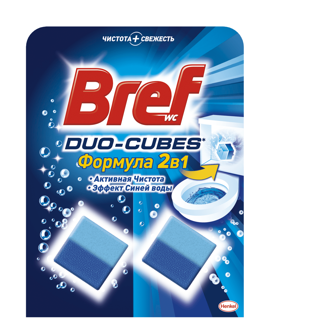 Очищающие кубики Bref Дуо-Кубики Формула 2 в 1 Гигиена, 100 г