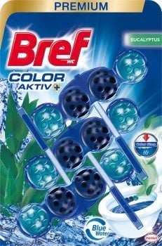 Bref кульки д/туал. Кольорова вода Евкаліпт, 3*50г