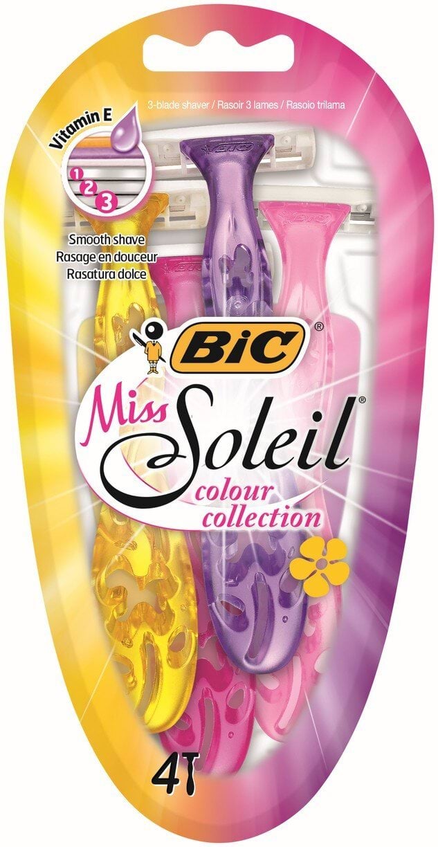 Набір одноразових станків для гоління BiC Miss Soleil colour collection, 4 шт