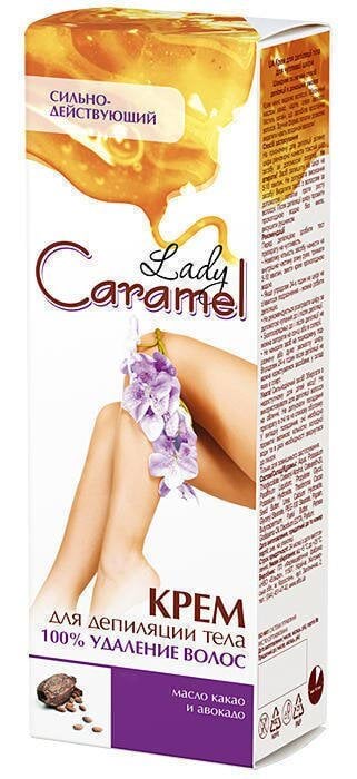 Крем для депиляции тела Caramel 100% удаление волос 100 мл