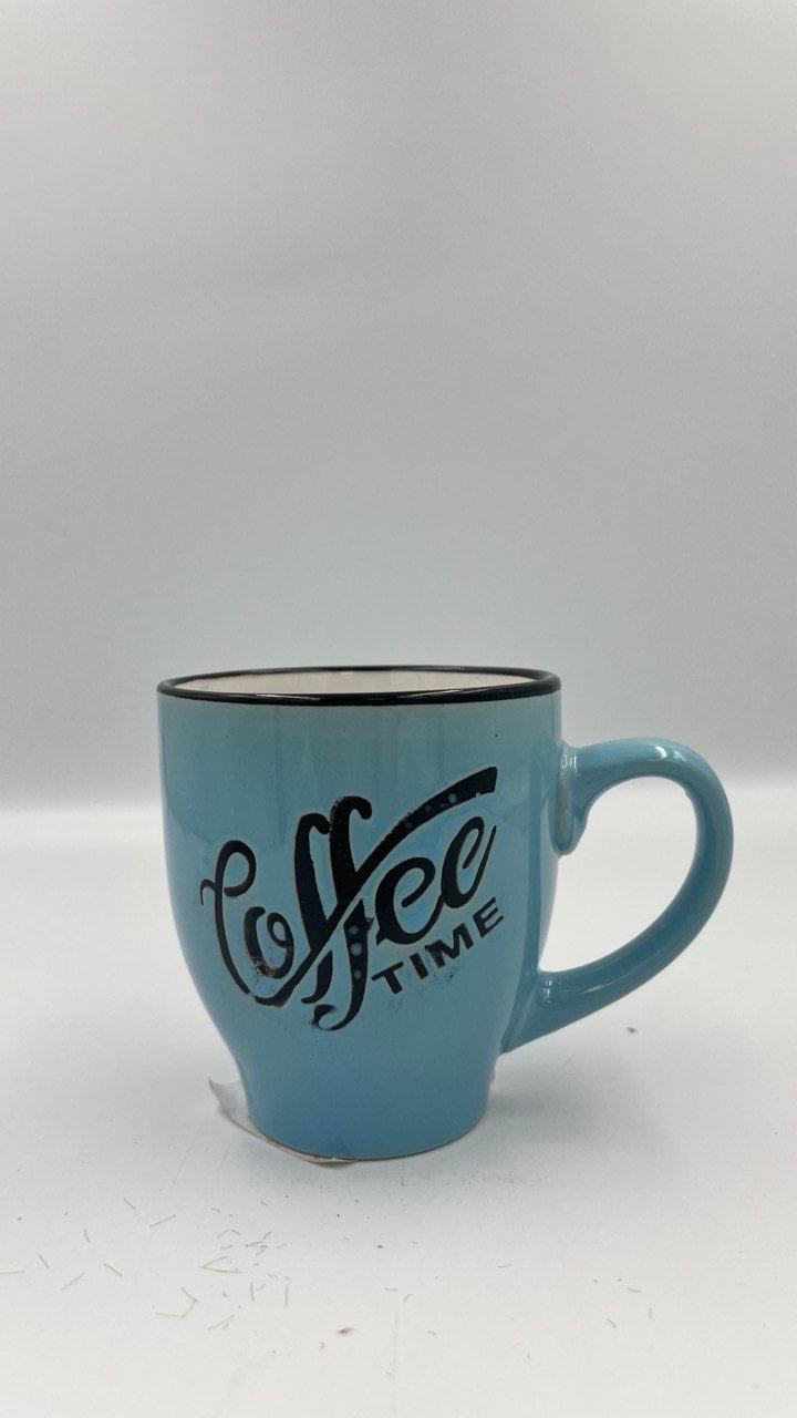 Стильная керамическая кружка с надписью "Coffee Time"300 мл,1 шт.