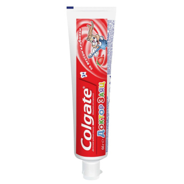 Детская зубная паста Colgate Доктор Заяц со вкусом клубники 50 мл фото 1