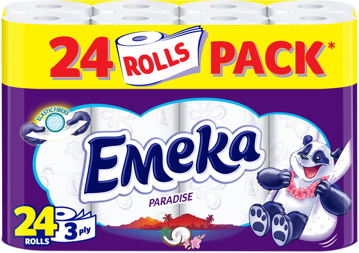EMEKA туалетная бумага, 3 слоя, 24шт