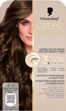 Краска для волос Creme Supreme натуральный темно-русый 6-0