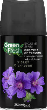 Освежитель воздухопеременный Green Fresh баллон фиалковый 250 мл