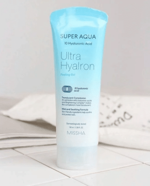 Пілінг-скатка для обличчя Missha Super Aqua Ultra Hyalron з гіалуроновою кислотою 100 мл фото 1