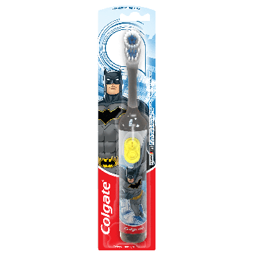 Детская электрическая зубная щетка Colgate Batman/Barbie, питаемая от батареи, супермягкая