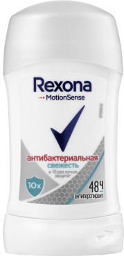 Дезодорант-антиперспирант Rexona Motionsense Антибактериальная свежесть 40 мл