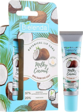 Бальзам для губ Bielenda milky coconut 10 мл фото 1
