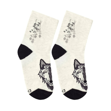 Дюна шкарпетки дитячі 4053 р.22-24 сіро-беж фото 2