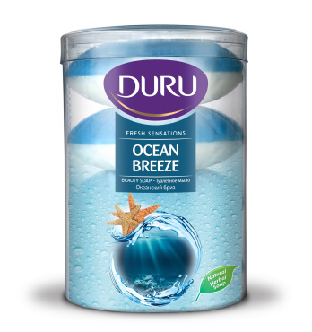 DURU Fresh Мыло экопак 4*110 g Океан