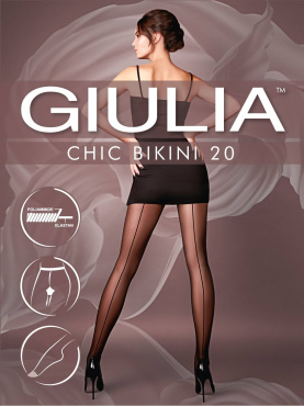 Giulia колготи жіночі Chic Bikini 20 nero 4