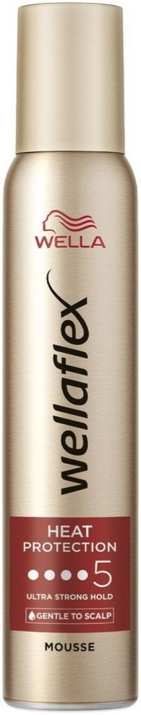 Мусс для волос Wellaflex для горячей укладки и сильной фиксации 200 мл