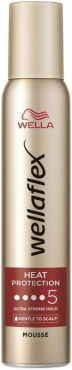 Мусс для волос Wellaflex для горячей укладки и сильной фиксации 200 мл