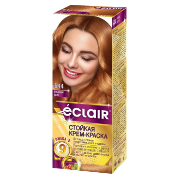 Краска для волос Eclair Omega №644 Медный шик