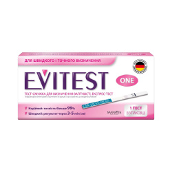 Тест-полоска для определения беременности Evitest №1