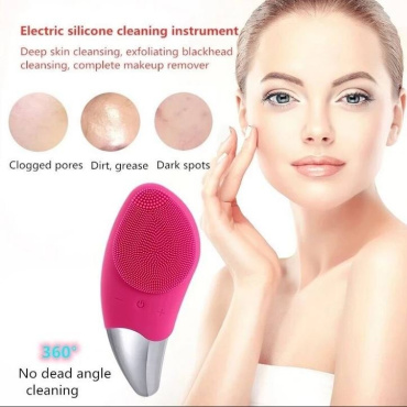 Електрична щітка SONIC FACIAL BRUSH для очищення та масажу обличчя, 1 шт фото 1