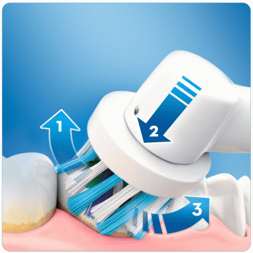 Электрическая зубная щетка Oral-B Professional Care 500 СrossAсtion От Braun фото 6