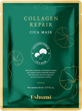 Маска тканинна для обличчя Eshumi Collagen Repair Cica з колагеном 23 мл
