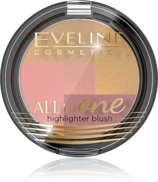 Румяна для лица Eveline Cosmetics All In One Highlighter Blush 6.5 г