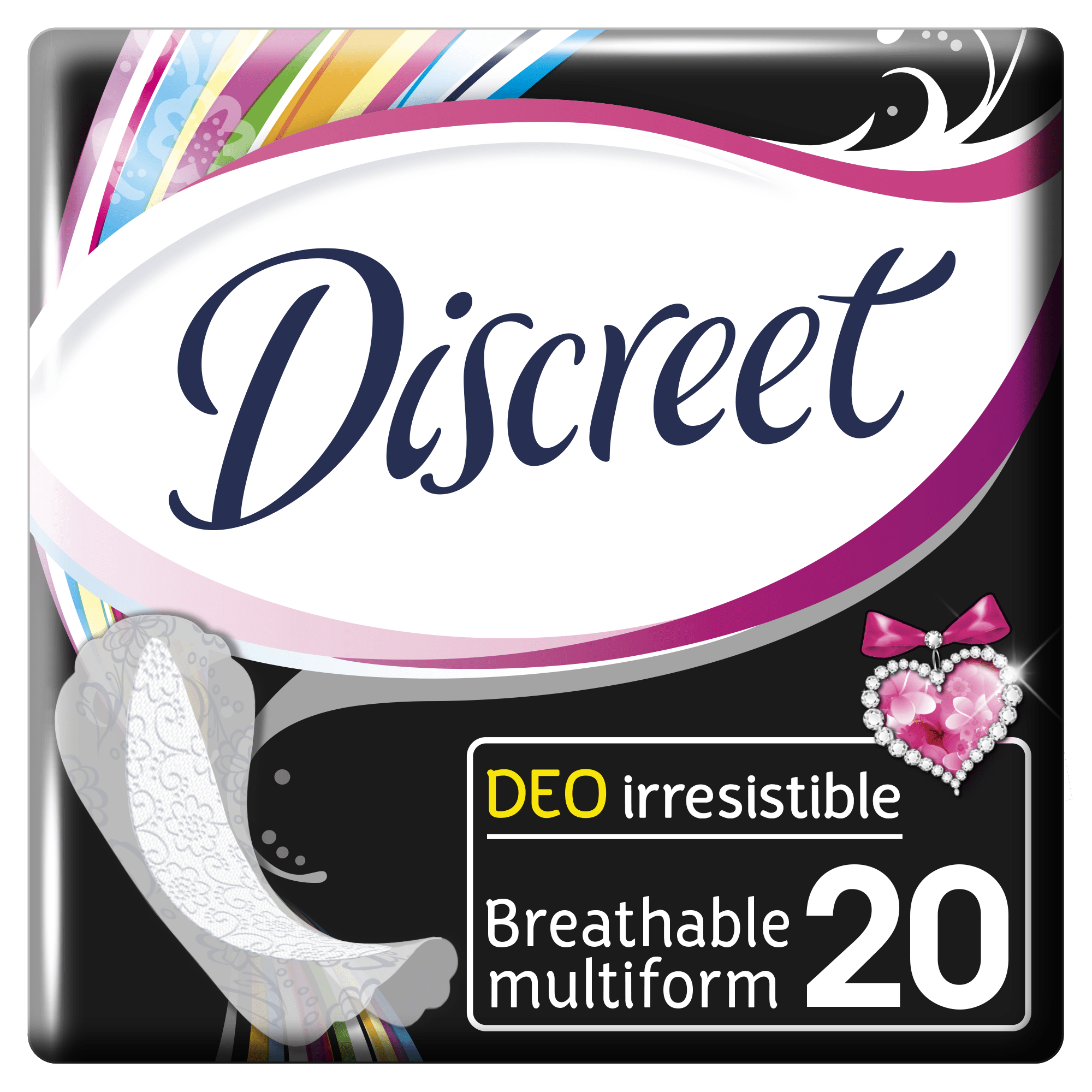 Ежедневные гигиенические прокладки Discreet Deo Irresistible Multiform, 20 шт