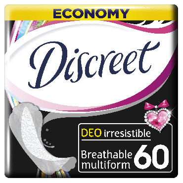 Ежедневные гигиенические прокладки Discreet Deo Irresistible Multiform, 60 шт