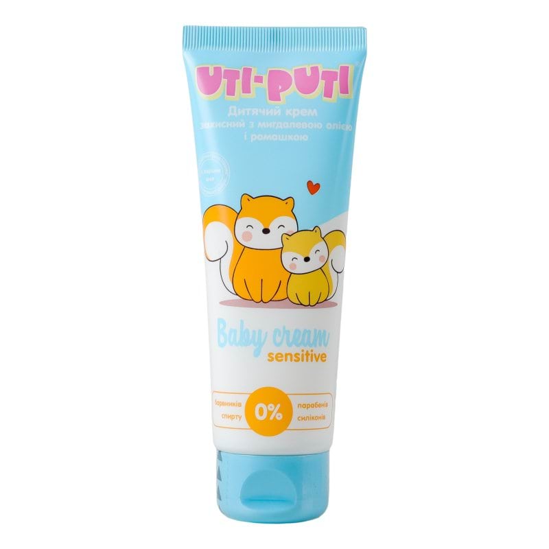 Крем детский защитный Uti-Puti с миндальным маслом и ромашкой, 75мл