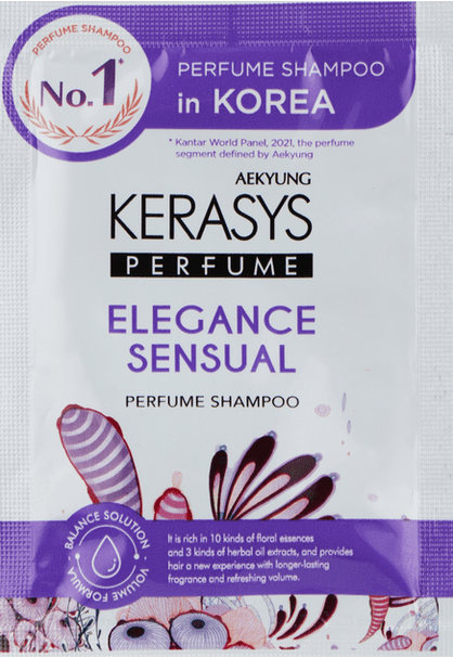 Шампунь для волосся KeraSys ELEGANCE SENSUAL Perfumed, 8мл