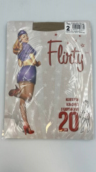 Flirty колготки женские классические с шортиками 20den natural 4