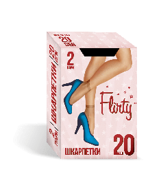 Шкарпетки жіночі Flirty 20 den 2 пари nero
