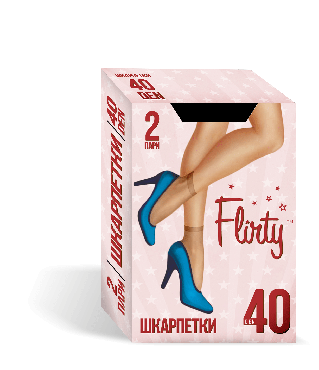 Шкарпетки жіночі Flirty 40 den 2 пари nero