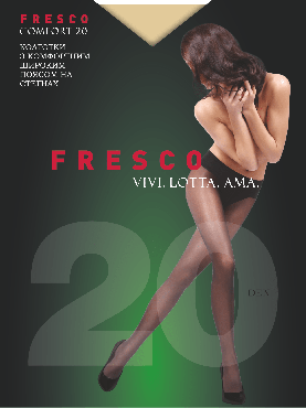 FRESCO колготки женские с широким поясом на бедрах Comfort 20den daino 2