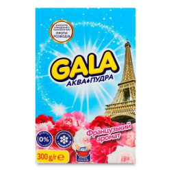 Gala пральний порошк д/ручного прання Аква-Пудра для кольорових речей Французький аромат, 300г