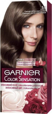 Фарба для волосся Garnier Color Sensation відтінок 5,0 Сяючий світло-каштановий фото 1