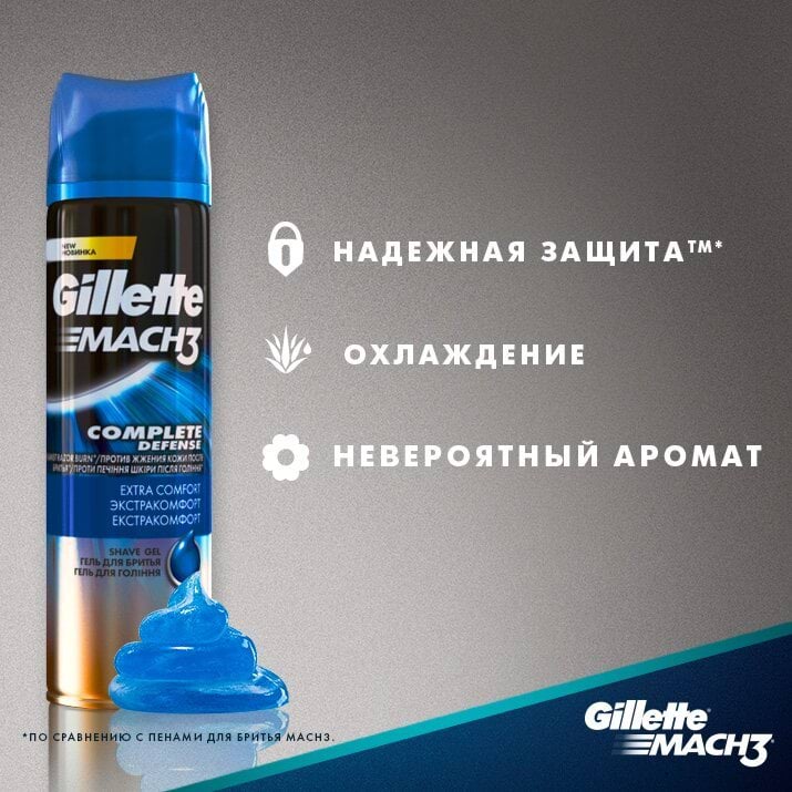 Гель для бритья Gillette Mach 3 Extra Comfort 75 мл